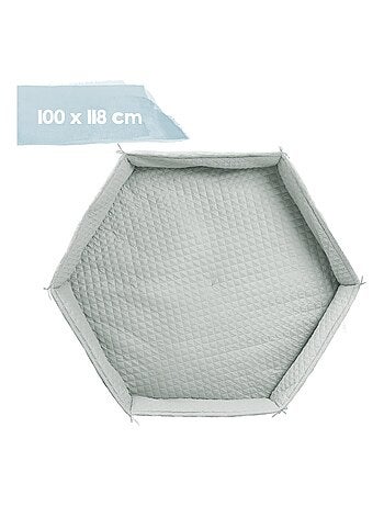 Tapis de parc hexagonal imperm?able avec bords 'Roba Style'
