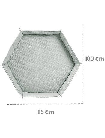 Tapis de parc hexagonal imperméable avec bords 'Roba Style'