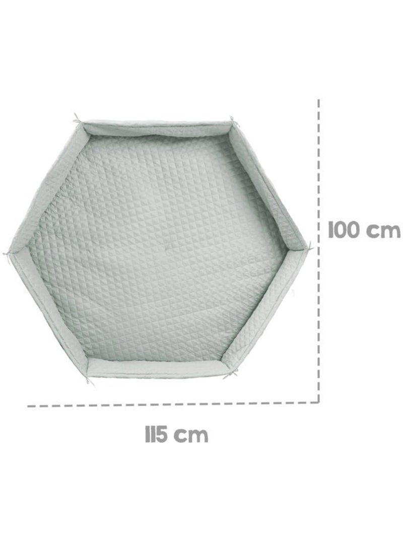 Tapis de parc hexagonal imperméable avec bords 'Roba Style' Vert - Kiabi