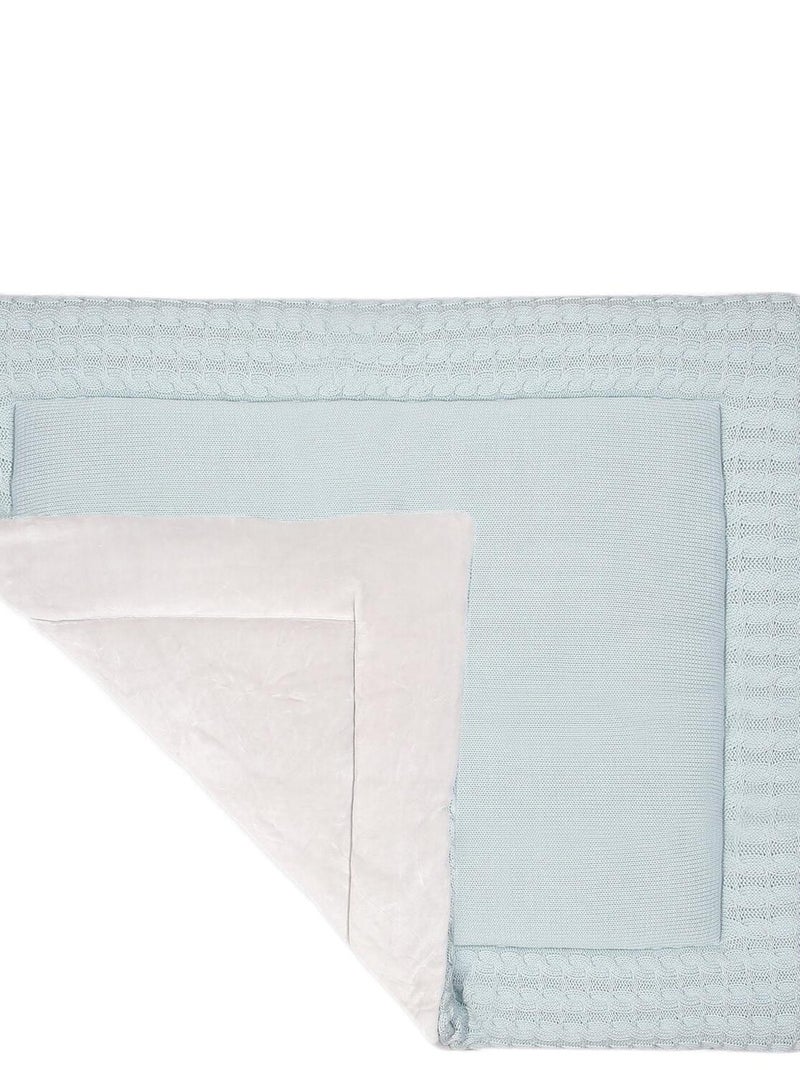 Tapis de parc pour bébé tapis de jeu en coton Bleu ciel - Kiabi