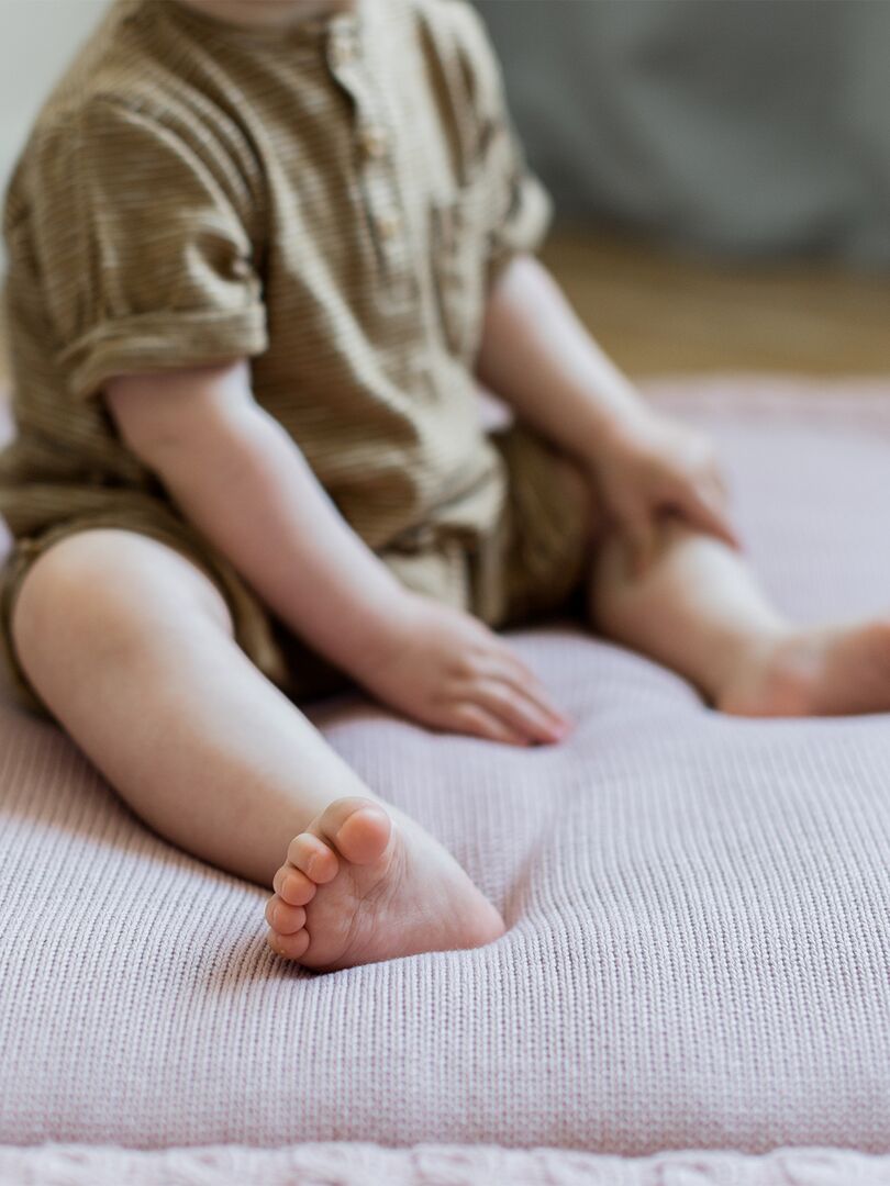 Tapis de parc pour bébé tapis de jeu en coton - Gris foncé - Kiabi - 79.99€