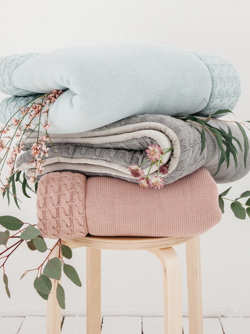 Tapis de parc pour bébé tapis de jeu en coton Rose pâle - Kiabi