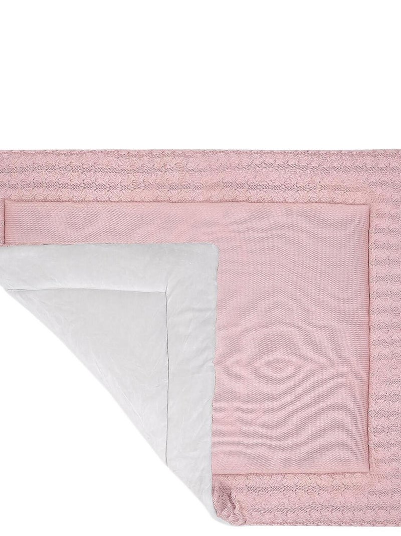 Tapis de parc pour bébé tapis de jeu en coton Rose pâle - Kiabi