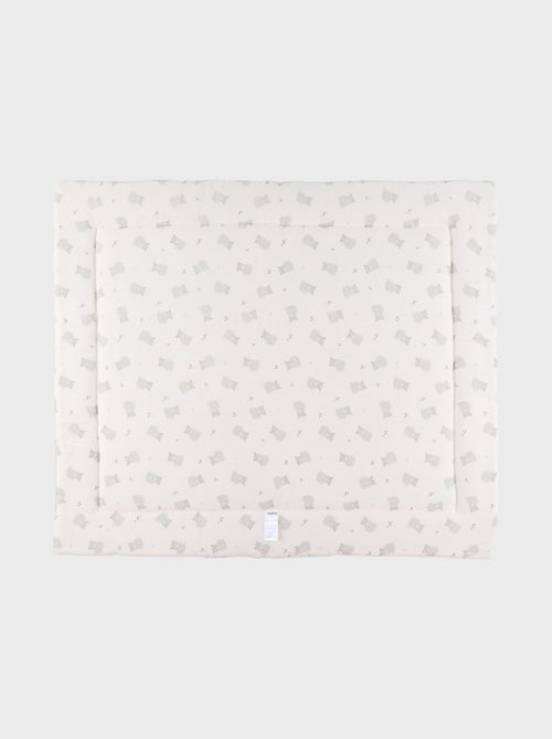 Tapis de parc réversible 75x95cm gaze de coton bio - Fluffy Noukie's - Kiabi