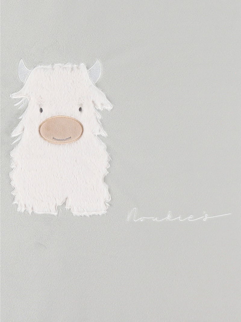 Tapis de parc réversible 75x95cm gaze de coton bio - Fluffy Noukie's Vert - Kiabi