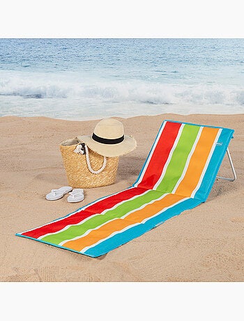 Tapis de plage avec dossier inclinable aktive