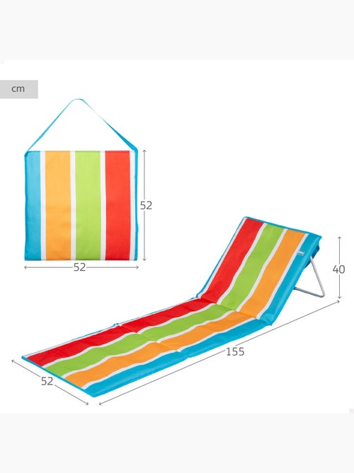 Tapis de plage avec dossier inclinable aktive - Kiabi