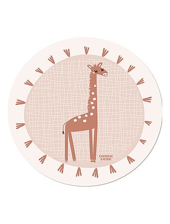 Tapis de protection rond Girafe