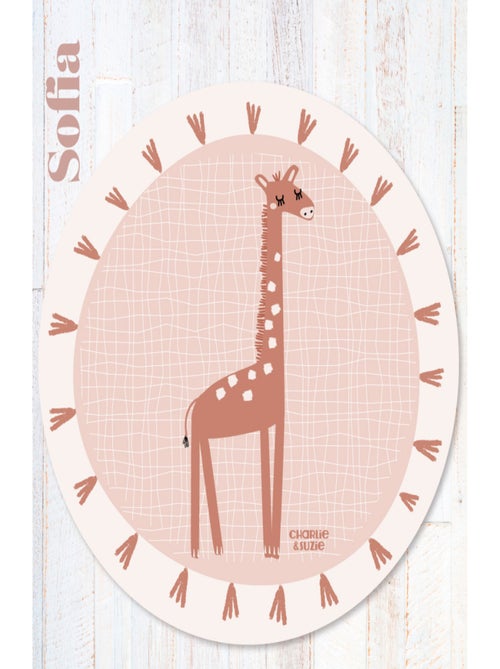 Tapis de protection rond Girafe - Kiabi