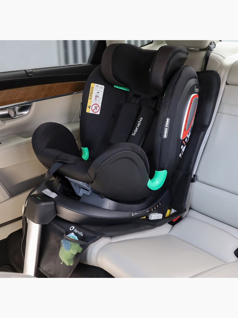 Tapis de Protection sous le siège auto LIONELO - Imperméable - Résistant aux Bosses - Isofix Noir - Kiabi