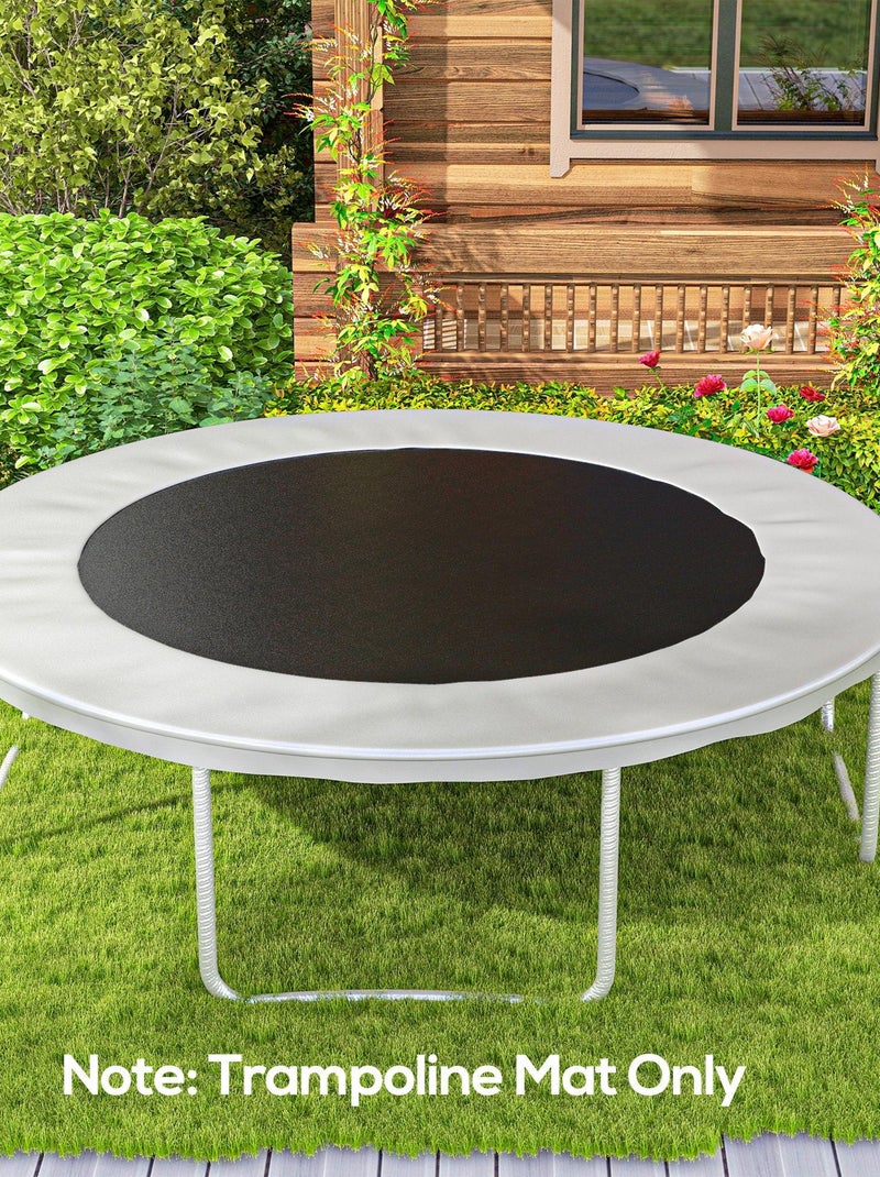 Tapis de rechange trampoline Ø 3,7 m ressorts 14 cm outil 72 crochets en V inclus Noir - Kiabi