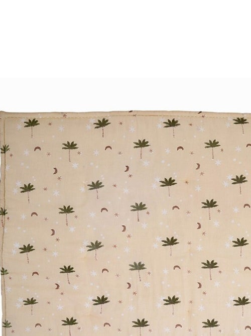 Tapis de repos bébé coton imprimé petits palmiers Jaipury - Kiabi