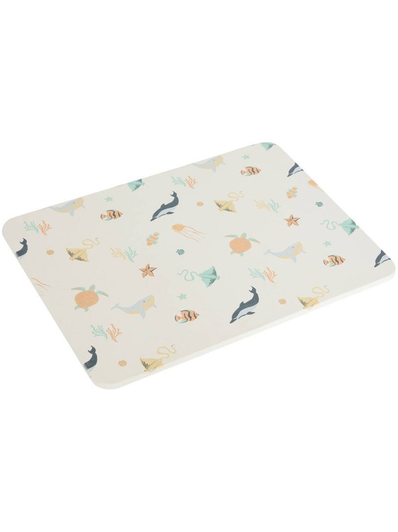 Tapis de salle de bain en diatomite imprimé ORTA Multicolore - Kiabi