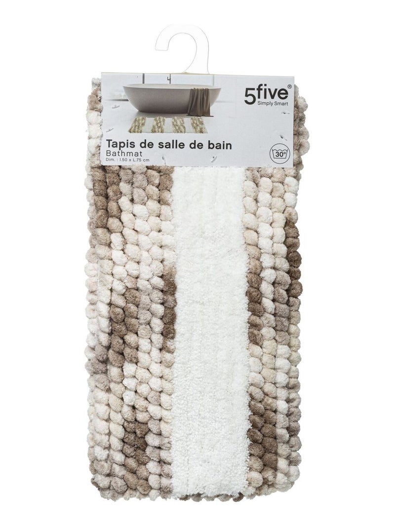 Tapis de salle de bain épais Taupe - Kiabi