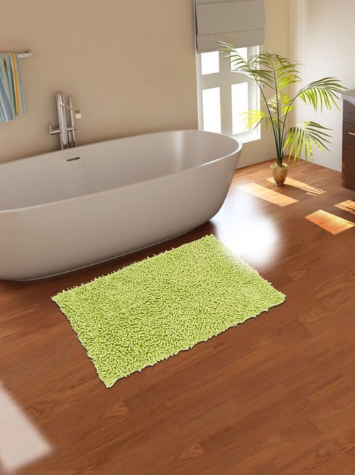 Tapis de salle de bain SPAGHETTI en coton Fait main - Kiabi