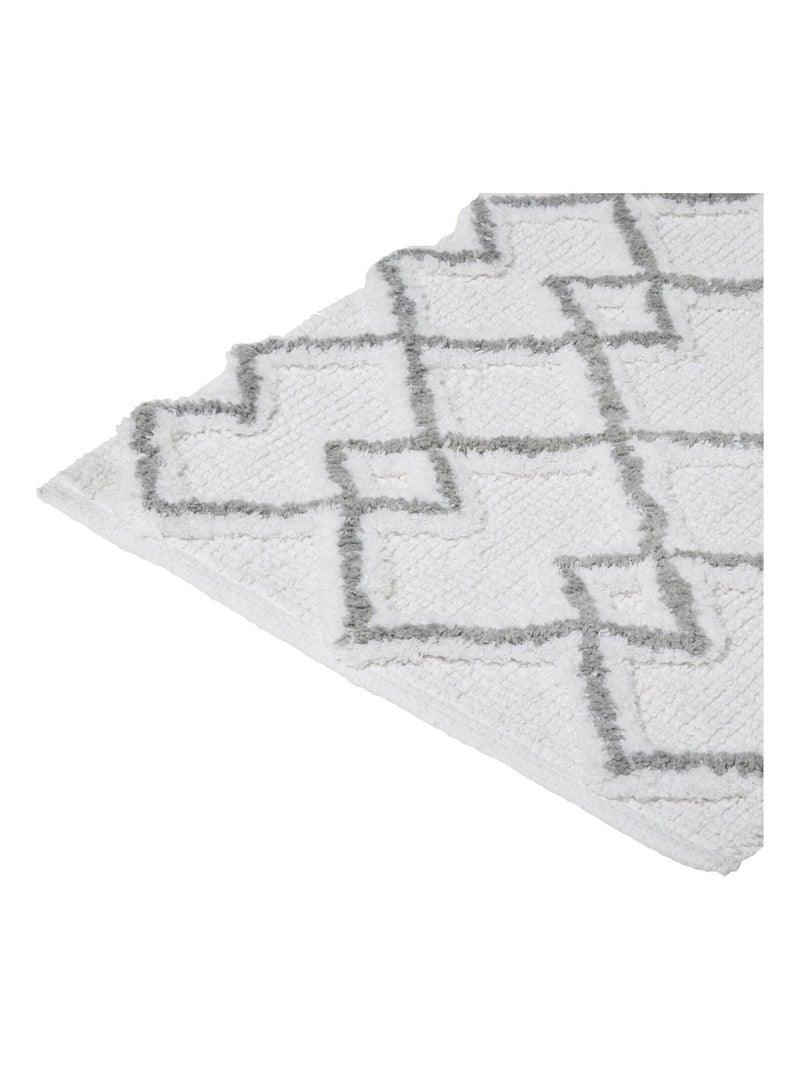 Tapis de salle de bain style ethnique Gris - Kiabi