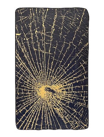 Tapis de salon 120x180 cm Polyester Eclat Black