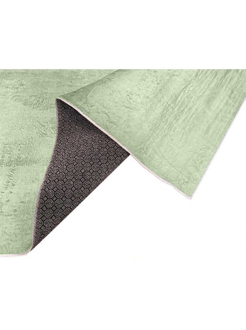 Tapis de salon 200x290 cm Polyester Uni Vert Vert - Kiabi