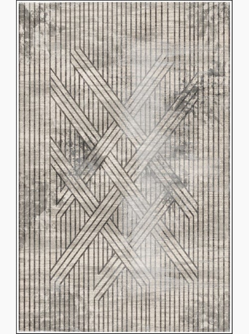Tapis de salon 200x300 cm Polycoton Fisun Beige - Kiabi