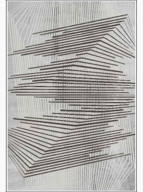 Tapis de salon 200x300 cm Polycoton Nour Gris - Kiabi Tapis de salon 200x300 cm Polycoton Nour Gris - Kiabi