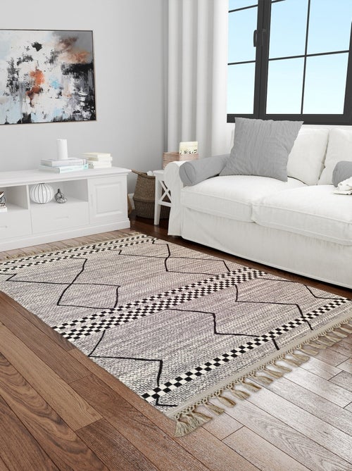 Tapis de salon 200x300 cm Polyester Berbere Asni - Kiabi Tapis de salon 200x300 cm Polyester Berbere Asni - Kiabi