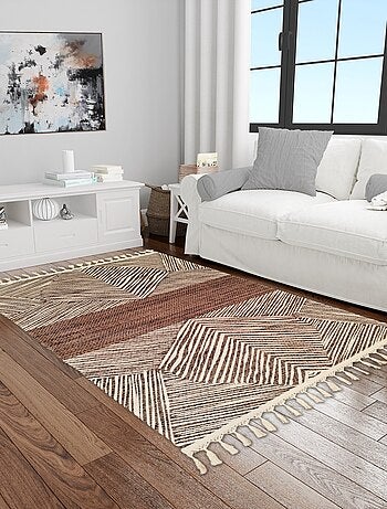 Tapis de salon 200x300 cm Polyester Berbere Tinghir