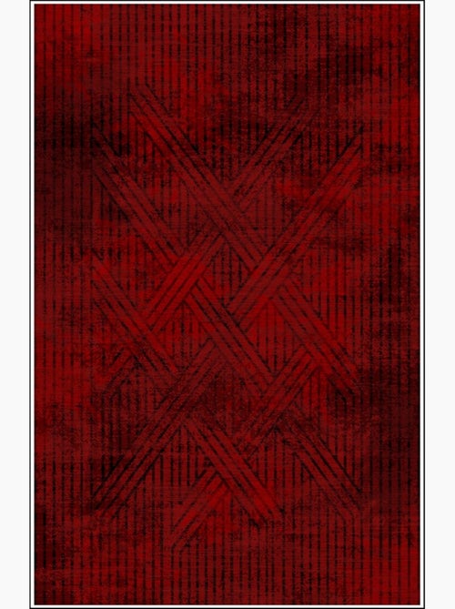 Tapis de salon 300x400 cm Polycoton Fisun Rouge - Kiabi Tapis de salon 300x400 cm Polycoton Fisun Rouge - Kiabi