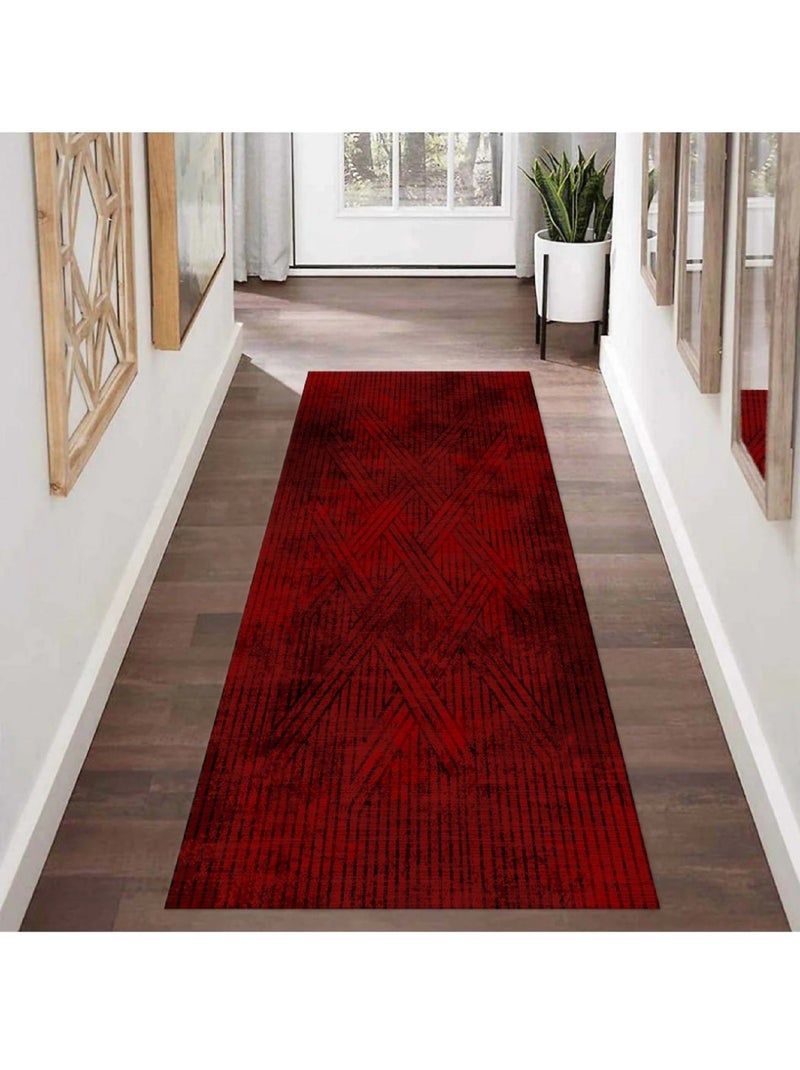 Tapis de salon 300x400 cm Polycoton Fisun Rouge Rouge - Kiabi