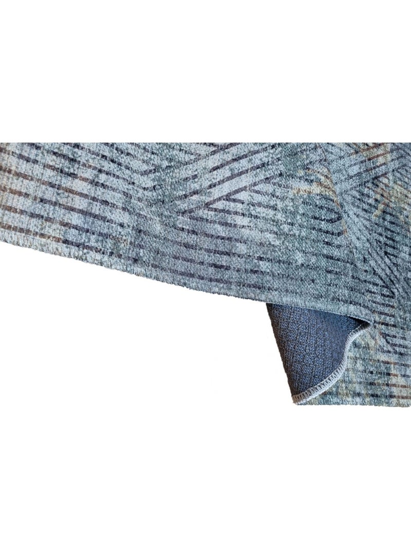 Tapis de salon 300x400 cm Polycoton Fisun Vert Vert - Kiabi