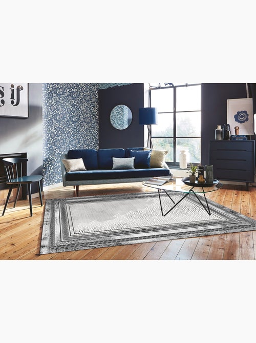 Tapis de salon 300x400 cm Polycoton Najat Gris - Kiabi Tapis de salon 300x400 cm Polycoton Najat Gris - Kiabi