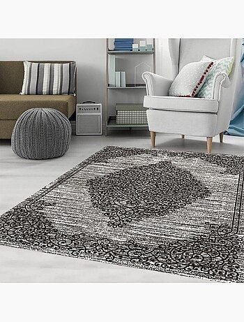 Tapis de salon 300x400 cm Polycoton Orient Gris