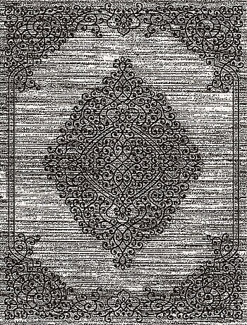Tapis de salon 300x400 cm Polycoton Orient Gris