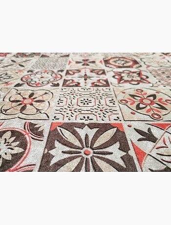 Tapis de salon 50x120 cm Polyester Tren Orange