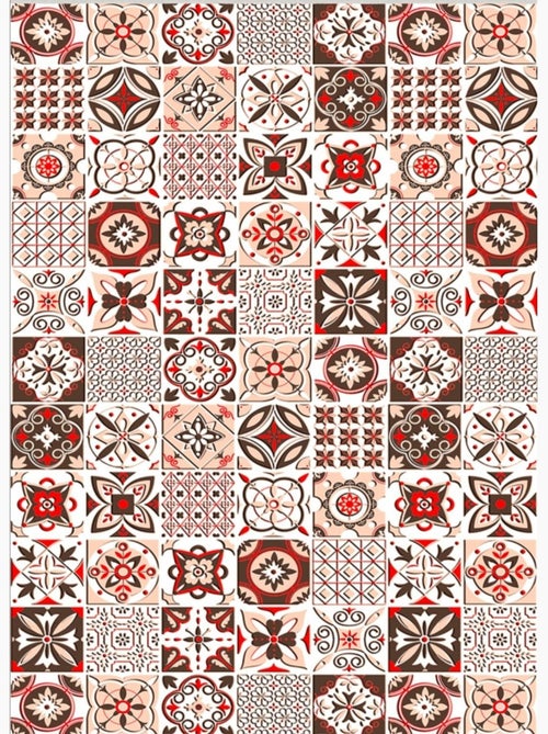 Tapis de salon 50x120 cm Polyester Tren Orange - Kiabi
