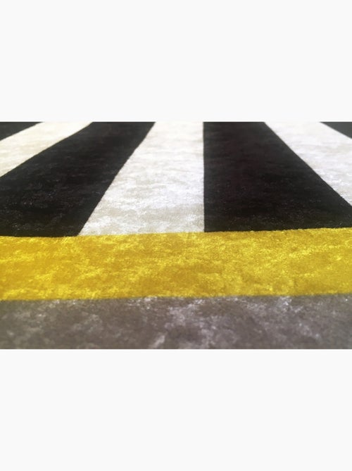 Tapis de salon 60x90 cm Polyester Gan Jaune - Kiabi