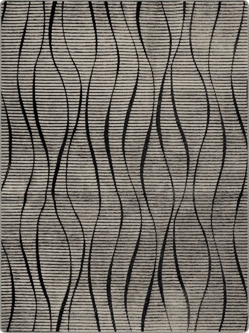 Tapis de salon 80x150 cm Polycoton Vera Argenté - Kiabi