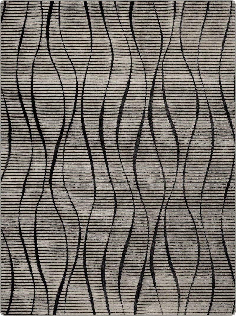 Tapis de salon 80x150 cm Polycoton Vera Argenté Argenté - Kiabi
