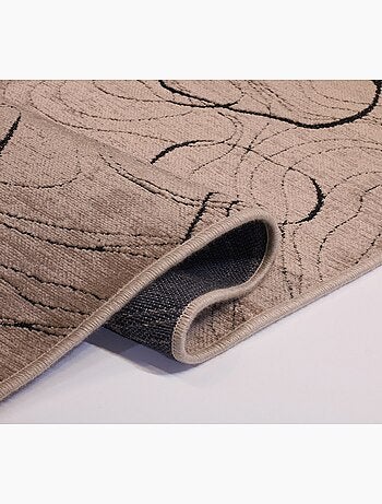 Tapis de salon 80x150 cm Polycoton Vera Argenté