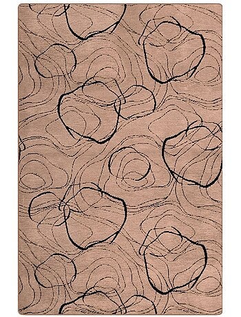 Tapis de salon 80x150 cm Polycoton Vera Argenté