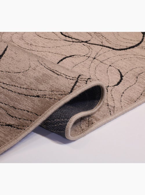 Tapis de salon 80x150 cm Polycoton Vera Beige - Kiabi