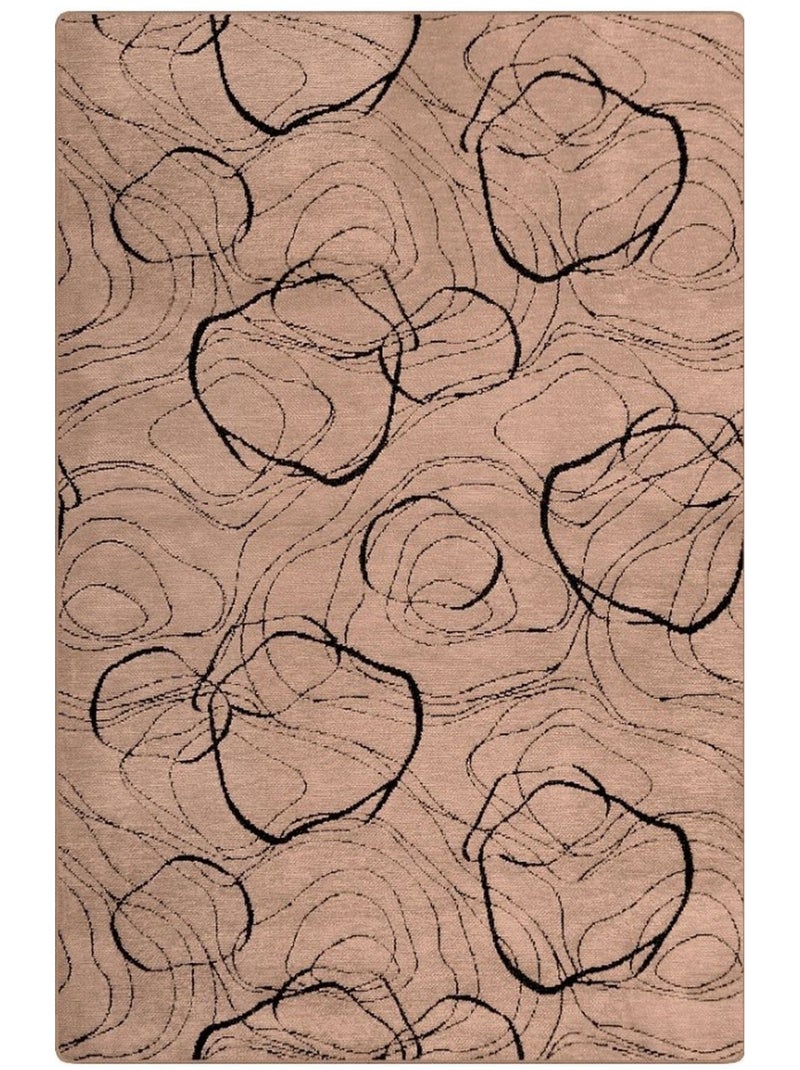Tapis de salon 80x150 cm Polycoton Vera Beige Beige - Kiabi