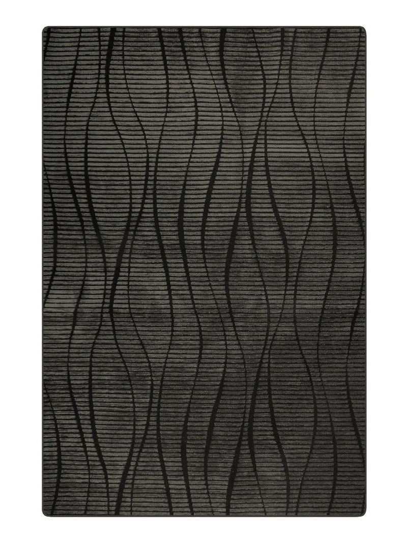 Tapis de salon 80x150 cm Polycoton Vera Marron Marron - Kiabi