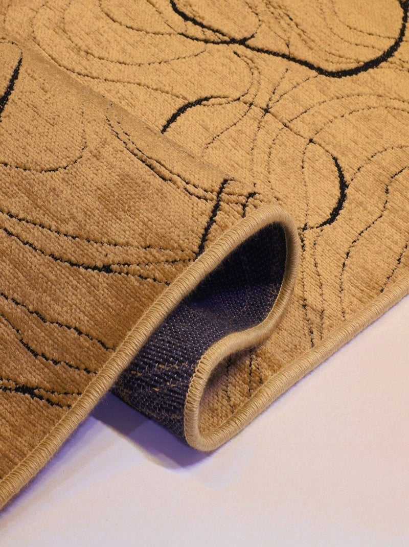 Tapis de salon 80x150 cm Polycoton Vera Marron Marron - Kiabi