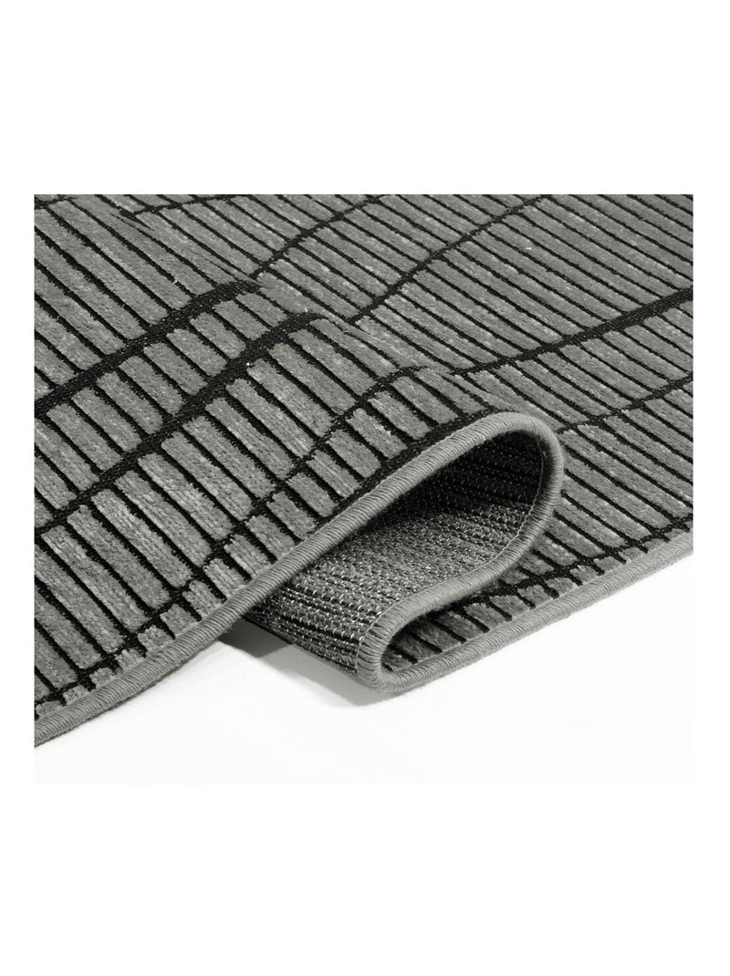 Tapis de salon 80x150 cm Polycoton Vera Marron Marron - Kiabi