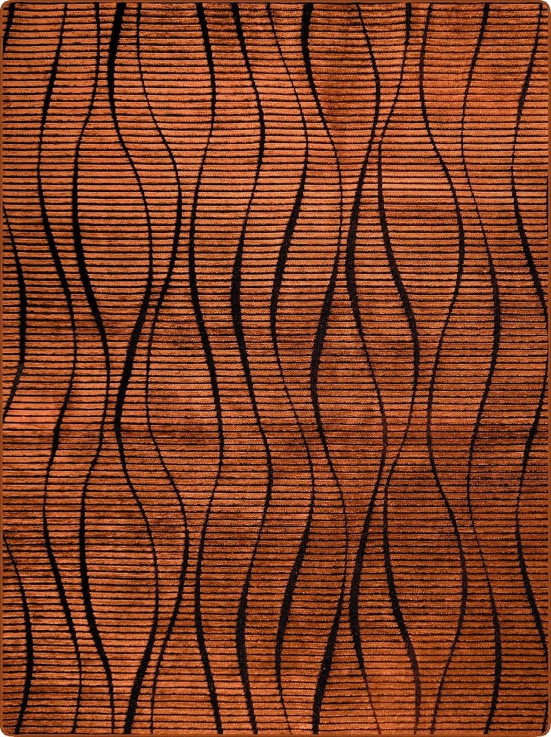 Tapis de salon 80x150 cm Polycoton Vera Orange Orange - Kiabi