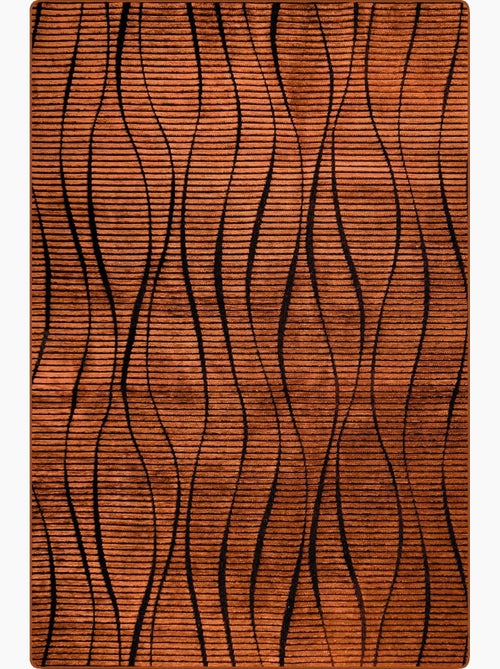 Tapis de salon 80x150 cm Polycoton Vera Orange - Kiabi