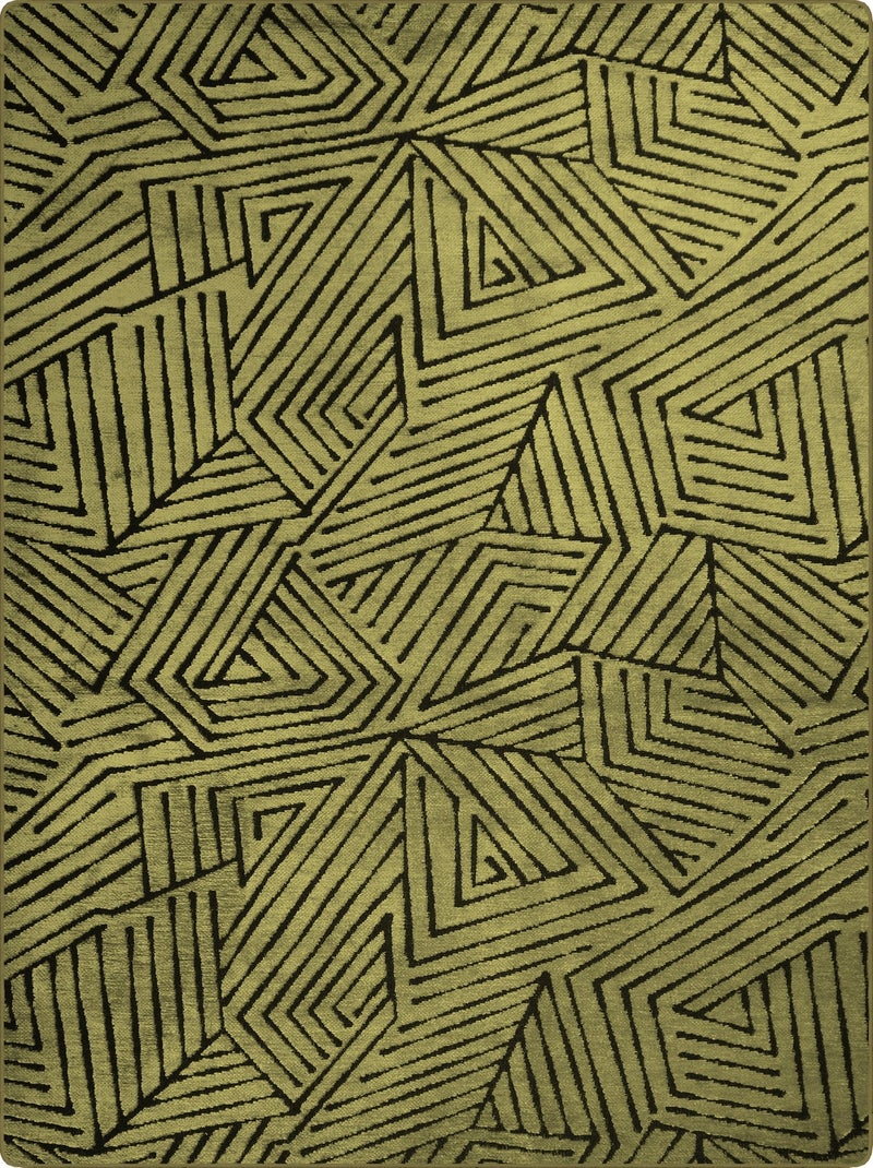 Tapis de salon 80x150 cm Polycoton Vera Vert Vert - Kiabi