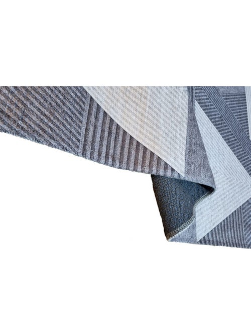 Tapis de salon 80x150 cm Polycoton Zino Gris - Kiabi Tapis de salon 80x150 cm Polycoton Zino Gris - Kiabi