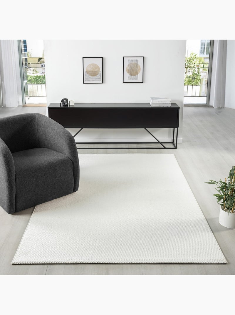 Tapis de salon ADA 2400 - 120x170 / Ecru Ecru - Kiabi