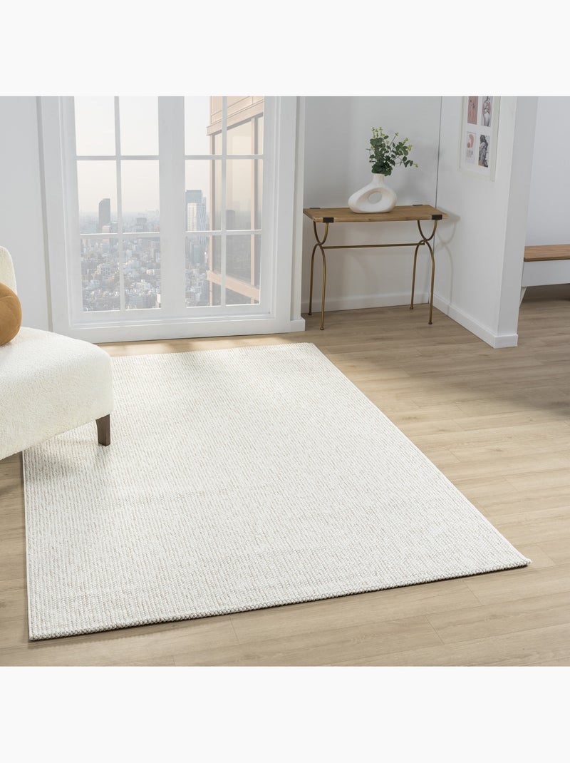 Tapis de salon ADA Beige/Blanc - Kiabi